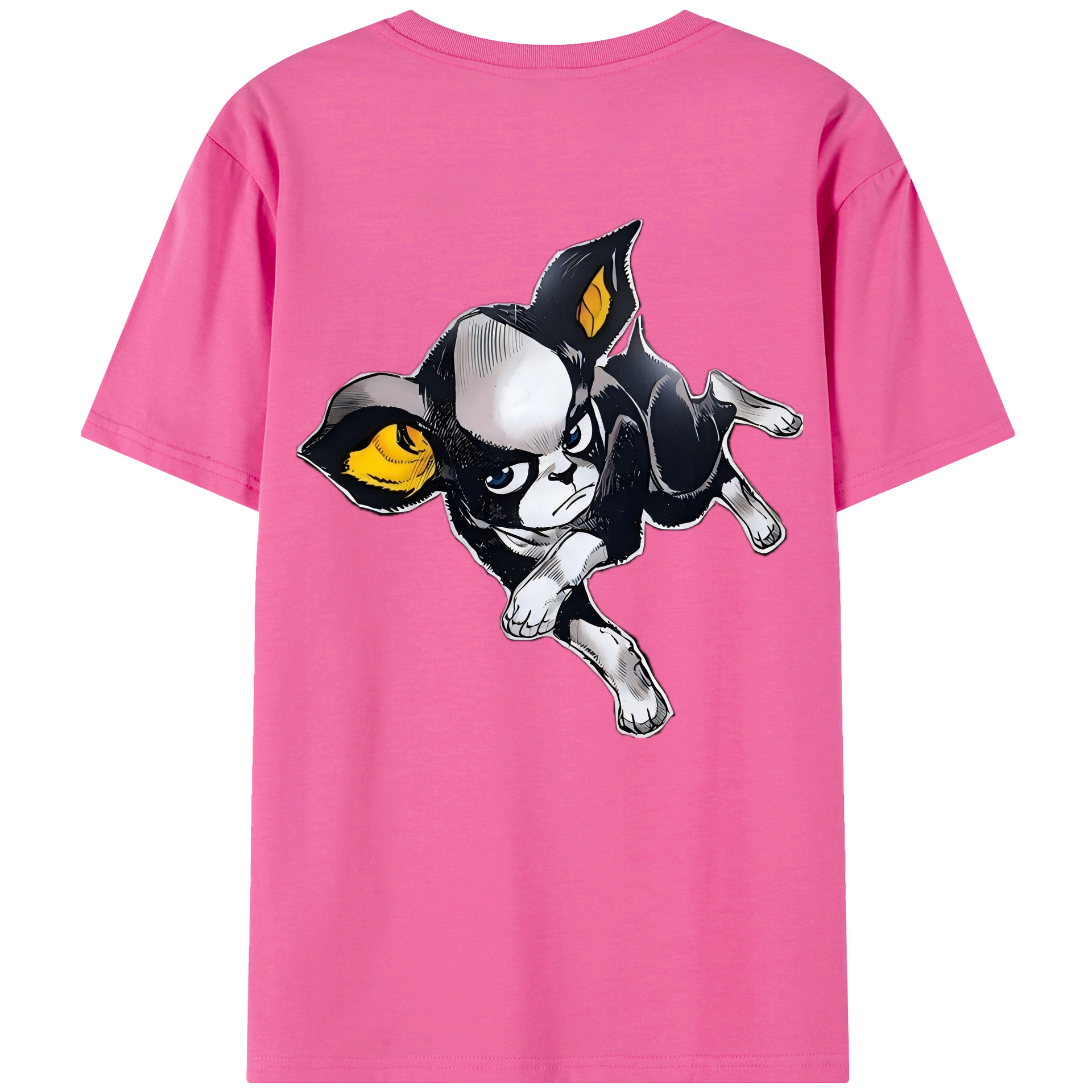 （画像用） ジョジョの奇妙な冒険 イギー JoJo's Bizarre Adventure Iggy レディース半袖Tシャツ(バックプリント)